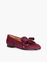 Katelyn Suede Bow Loafers