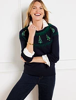 Embellished Sweater - Whimsy Fair Isle