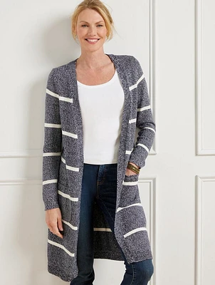 Stripe Marled Duster