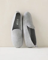 Felted Wool Blend Loafer Slippers