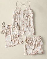 Washable Silk Cami Tranquil Floral Sleep Set