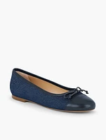 Blair Cap Toe Ballet Flats - Denim