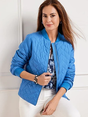 Quilted Bomber Jacket