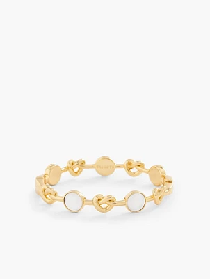 Float On Air Pearl Hinge Bangle