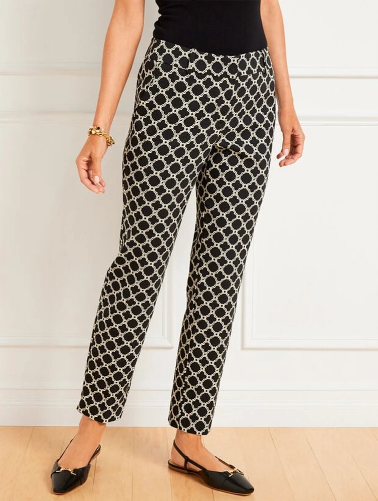 Talbots Hampshire Ankle Pants - Lattice Jacquard