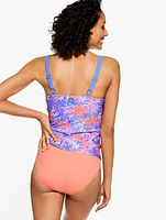 Cabana Life® Embroidered Tankini - Majorca Reef