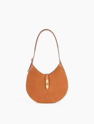 Suede Hobo Bag