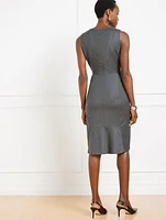 Luxe Italian Flannel Sheath Dress