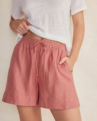 Linen Drawstring Shorts