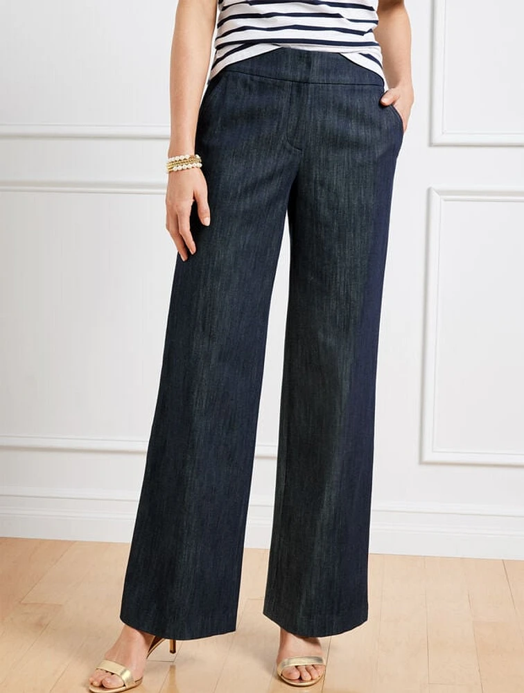 Refined Denim Wide Leg Pants