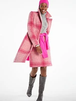 Confetti Plaid Long Coat