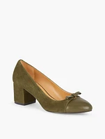 Isa Cut Out Pumps - Suede