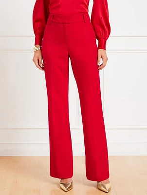 Luxe Double Cloth Flare Leg Pants