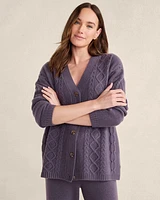 Cashmere Cable Knit Cardigan