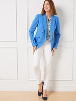 Tailored Stretch Double Breasted Blazer