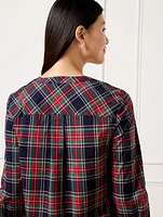 Non-Iron Popover - Dashing Plaid