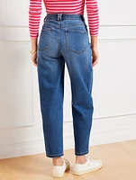 Relaxed Tapered Barrel Leg Jeans