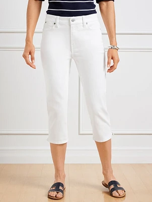 Pedal Pusher Jeans - White