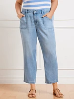 Summerweight Straight Ankle Jeans