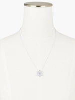 Sterling Silver Snowflake Pendant Necklace