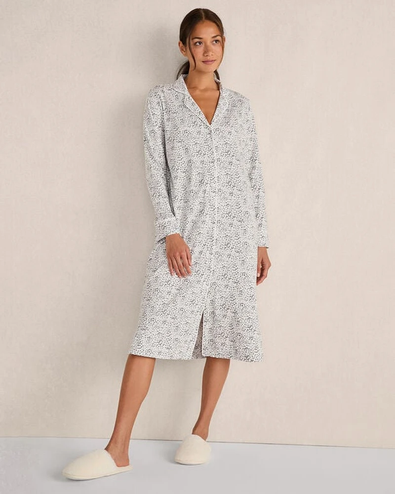 Organic Cotton Jersey Animal Dot Sleep Dress