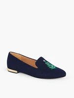 Ryan Embroidered Tree Flannel Loafers