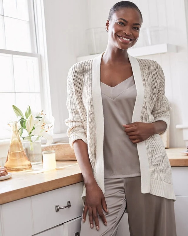 Organic Cotton Ombré Cardigan