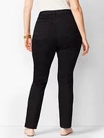 Plus High-Waist Straight-Leg Jeans