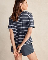 Organic Cotton Interlock Striped Top