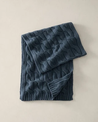 Cashmere Cable Knit Scarf