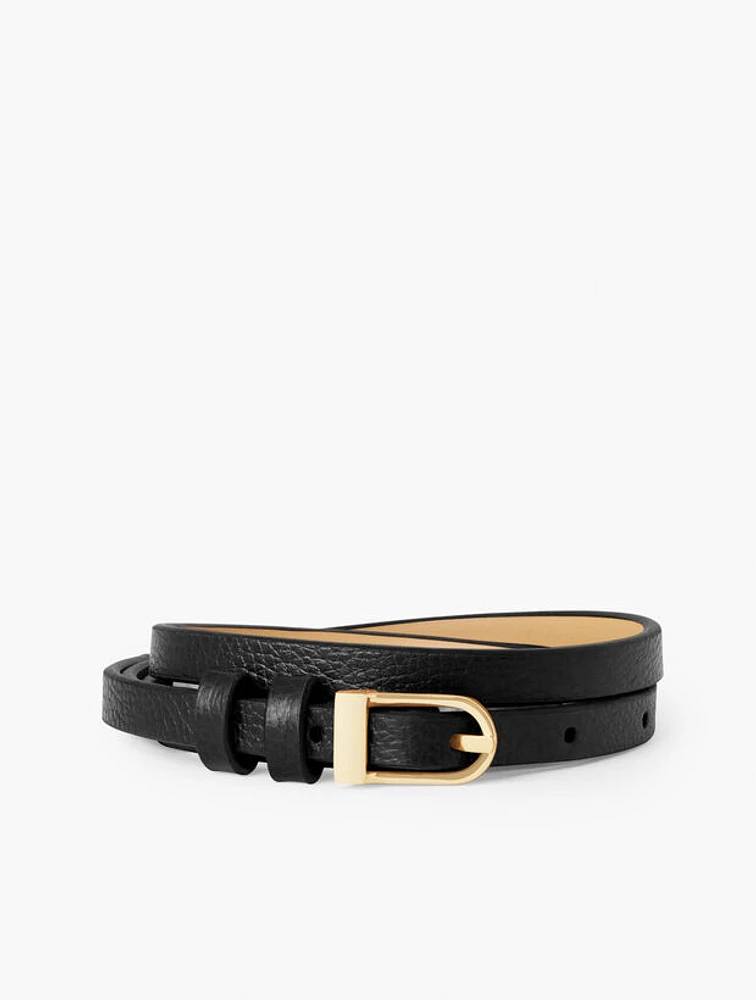 Slim Leather Belt