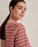 Organic Cotton Interlock Striped Top