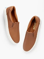 Keds® Pursuit Slip-On Leather Sneakers