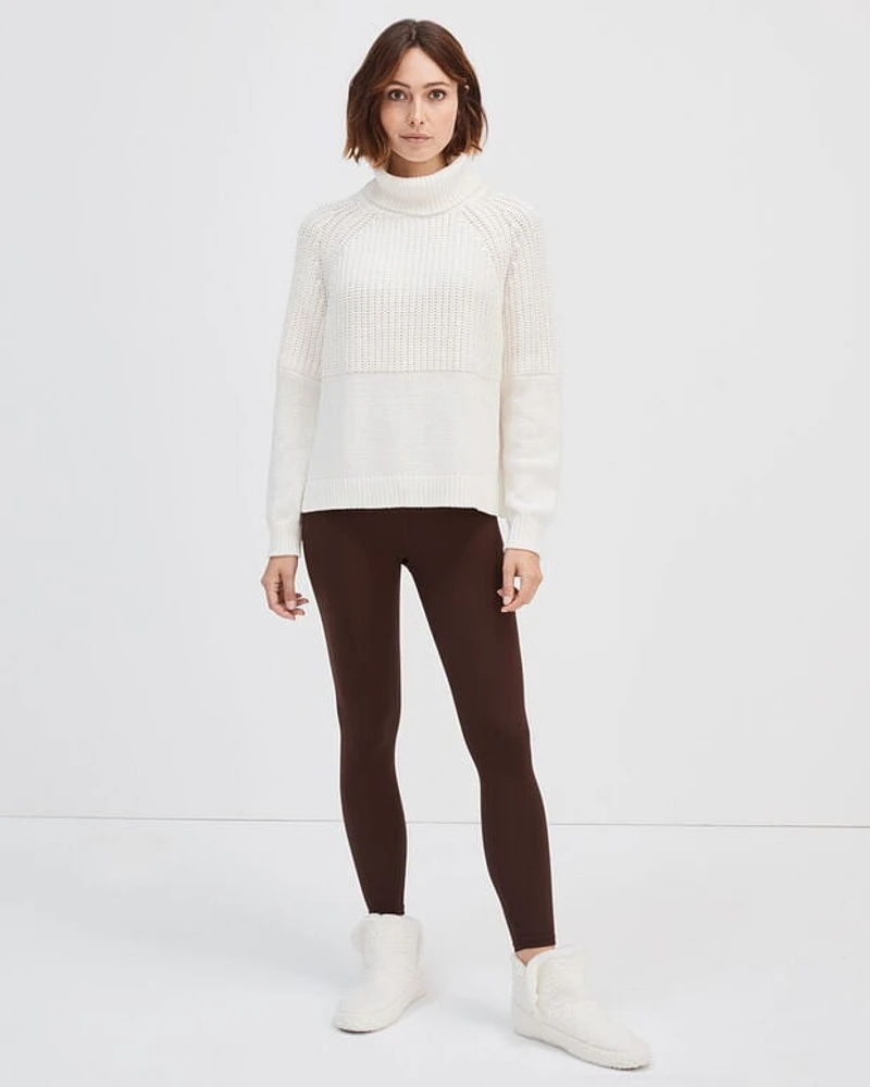 Double-Stitch Turtleneck Sweater