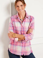 Flannel Modern Classic Shirt - Jingle Bell Plaid