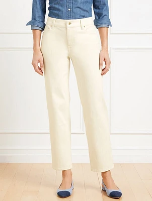 Mid Rise Stovepipe Jeans
