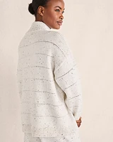 Tweed Mockneck Sweater