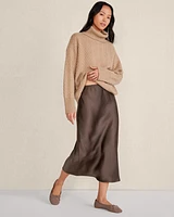 Flowy Drawstring Midi Skirt