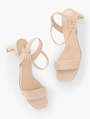 Cayden Suede Block Heel Sandals