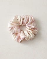 Washable Silk Marbled Scrunchie