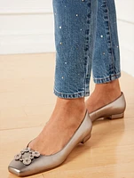 Crystal Embellished Slim Ankle Jeans - Harlow Wash Curvy Fit