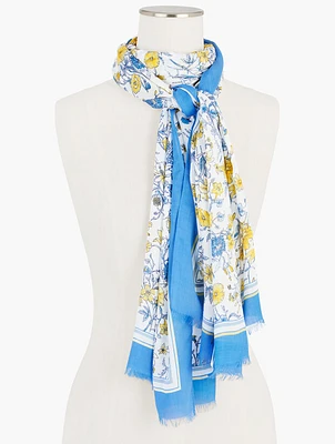 Floral Garden Oblong Scarf