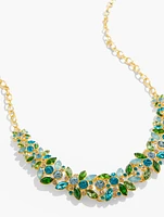 Sparkling Petal Statement Necklace