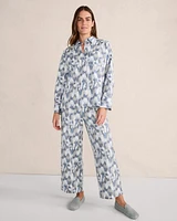 Organic Cotton Brushstroke Pajama Top