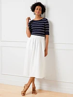 Airy Gauze Midi Skirt