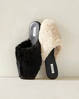 Faux Fur Mule Slides