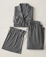 Marled Knit Pajama Set