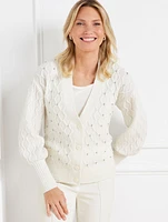 Embellished V-Neck Cardigan