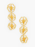 Mignonne Gavigan For Talbots Flower Earrings