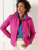 Rose Quilted Puffer Jacket